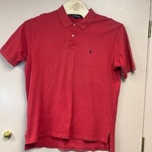 Ralph Lauren Polo Shirt Red Mens XL Short‎ Sleeve Classic Fit Embroidered Pony